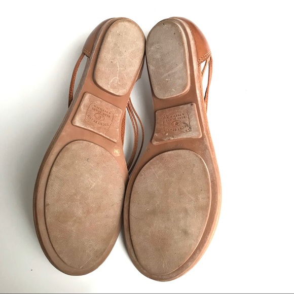 Lucky Brand Brown Leather Thong Sandals 10 M - Picture 5 of 5